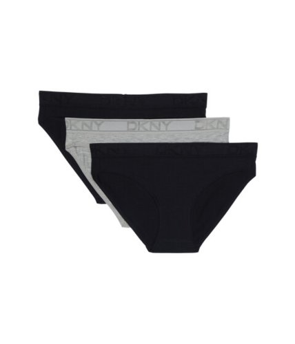 Imbracaminte femei dkny cotton bikini 3-pack blackgreysplatter print