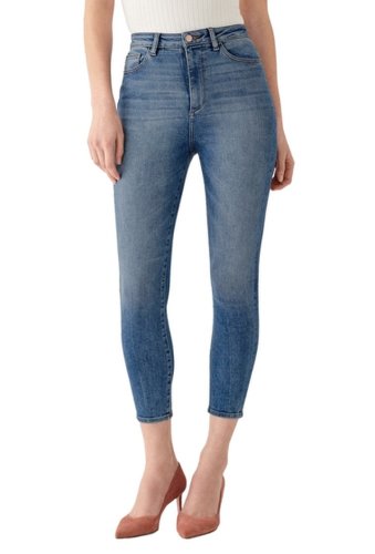 Imbracaminte femei dl1961 x marianna hewitt instasculpt chrissy ultra high waist crop skinny jeans oakland