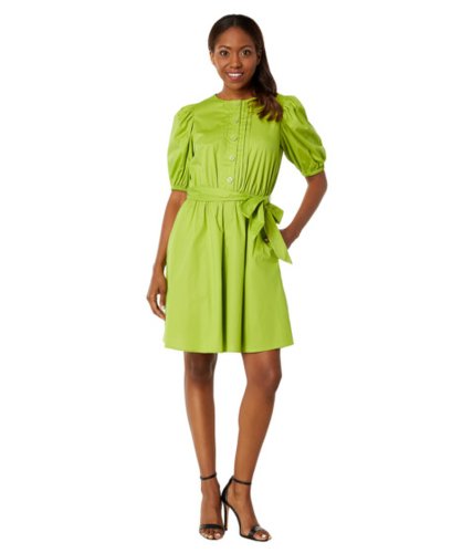 Imbracaminte femei donna morgan mini dress with puff sleeves macaw green