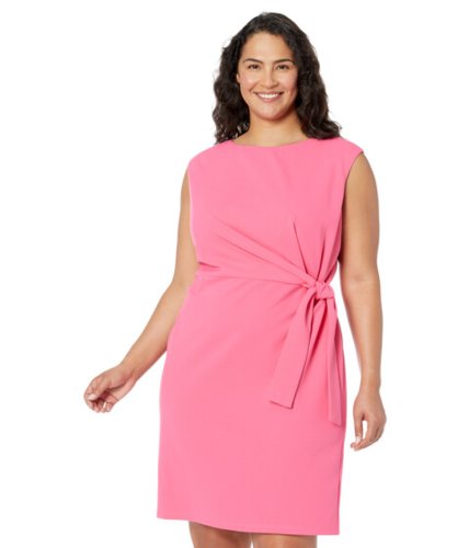 Imbracaminte femei donna morgan plus size mini dress with twist summer pink