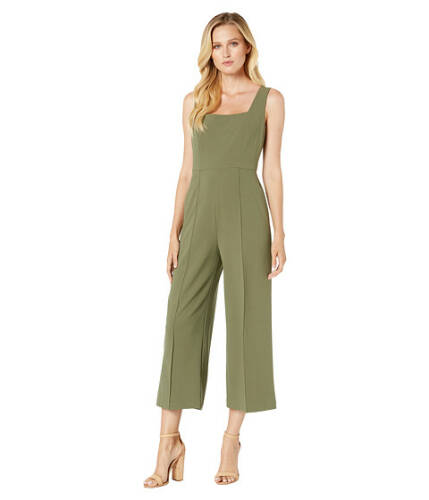 Imbracaminte femei donna morgan squared neck cropped wide leg jumpsuit olive