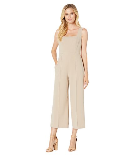 Imbracaminte femei donna morgan squared neck cropped wide leg jumpsuit taupe