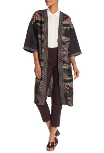 Imbracaminte femei dr2 by daniel rainn boho print kimono h282 black