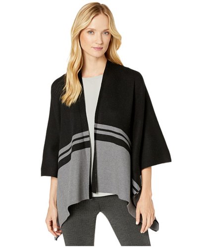 Imbracaminte femei echo design color block kimono cape black