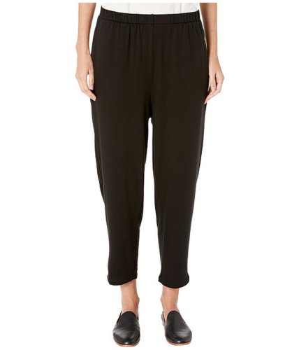 Imbracaminte femei eileen fisher tencel stretch terry slouchy ankle pants with pockets black