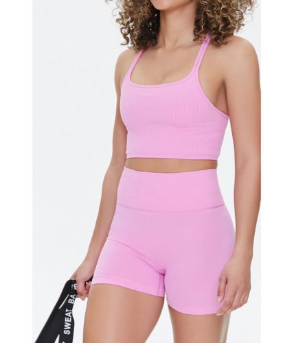 Imbracaminte femei forever21 active 3-inch seamless shorts pink