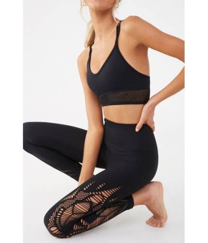 Imbracaminte femei forever21 active cutout leggings black