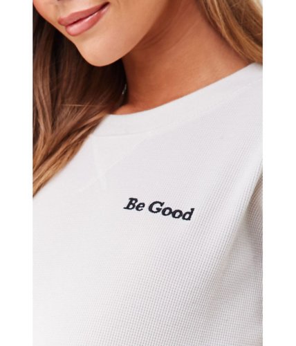 Imbracaminte femei forever21 be good graphic thermal oatmealblack