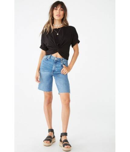 Imbracaminte femei forever21 boxy twist-front top black