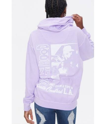 Imbracaminte femei forever21 boyz n the hood graphic hoodie lavenderwhite