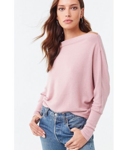 Imbracaminte femei forever21 brushed one-shoulder top heather grey