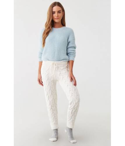 Imbracaminte femei forever21 cable knit ankle pants cream