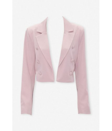 Imbracaminte femei forever21 cropped double-breasted blazer blush