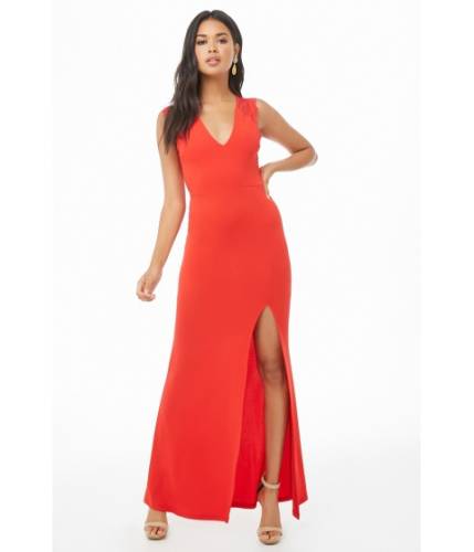 Imbracaminte femei forever21 cutout-back maxi dress red