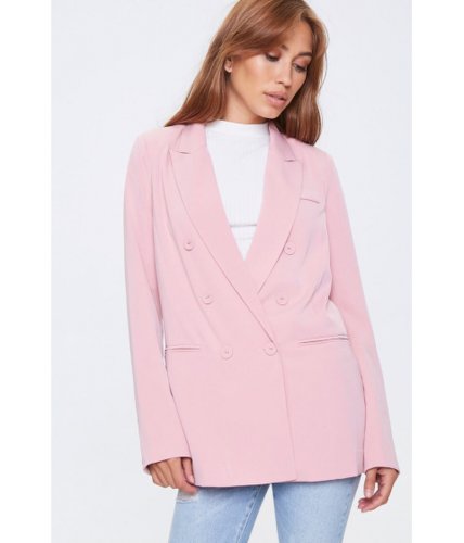 Imbracaminte femei forever21 double-breasted blazer light pink