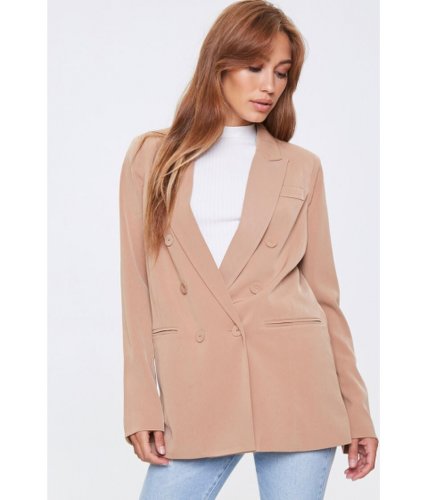 Imbracaminte femei forever21 double-breasted blazer taupe