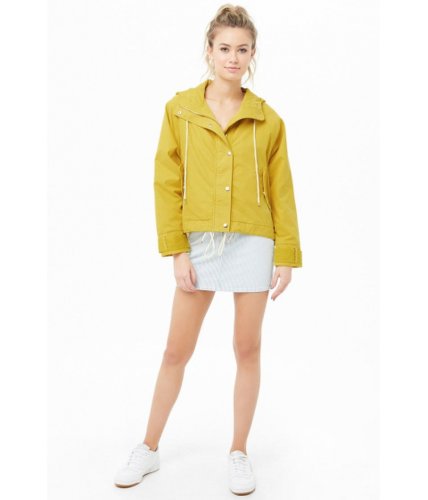 Imbracaminte femei forever21 hooded utility jacket citron