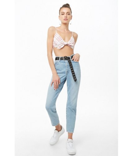 Imbracaminte femei forever21 knotted crop cami creamred
