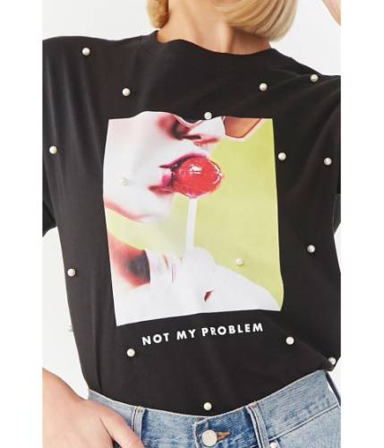 Imbracaminte femei forever21 not my problem graphic tee blackmulti