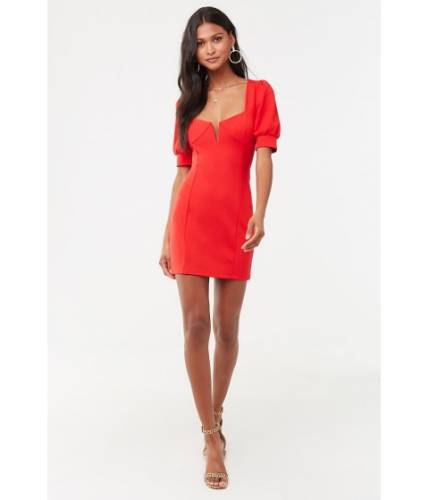 Imbracaminte femei forever21 plunging v-wire mini dress red