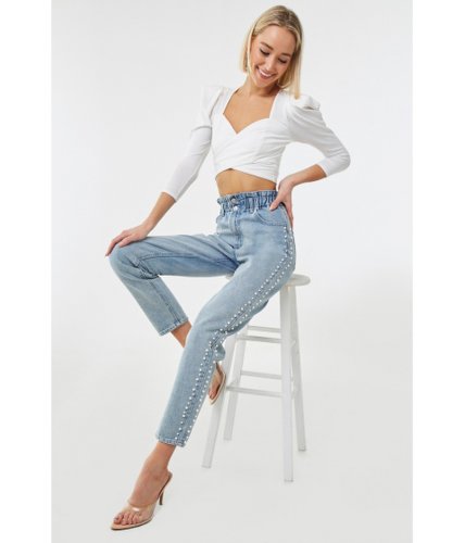 Imbracaminte femei forever21 ribbed twist-front crop top ivory