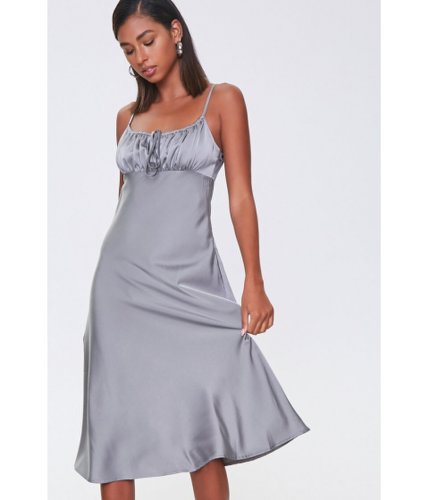 Imbracaminte femei forever21 ruched satin dress grey