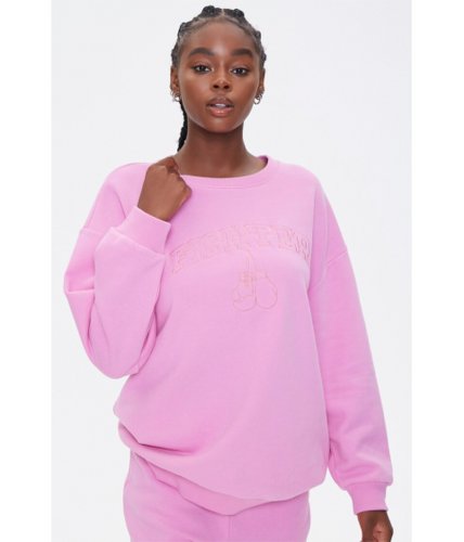Imbracaminte femei forever21 stand up to cancer fighter pullover hot pinkpink