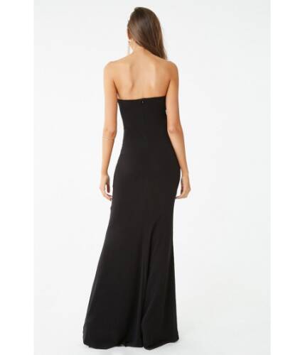 Imbracaminte femei forever21 strapless ruched-bust gown black