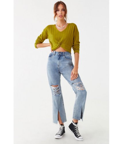 Imbracaminte femei forever21 sweater-knit crop top lime