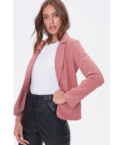 Imbracaminte femei forever21 vented single-breasted blazer berry