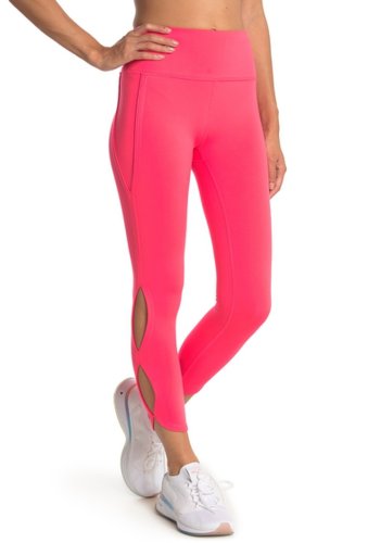 Imbracaminte femei free people fp movement infinity high waisted cutout crop leggings coral