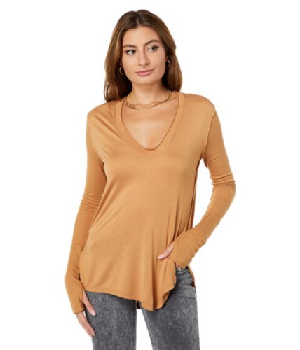 Imbracaminte femei free people fresh and clean long sleeve tee golden nugget