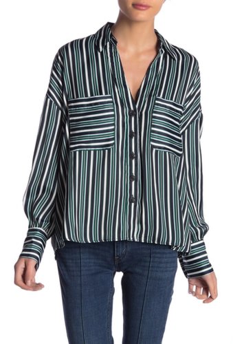 Imbracaminte femei free people mad about you stripe shirt navy