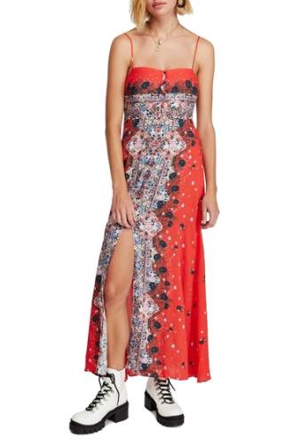Imbracaminte femei free people morning song print maxi dress red
