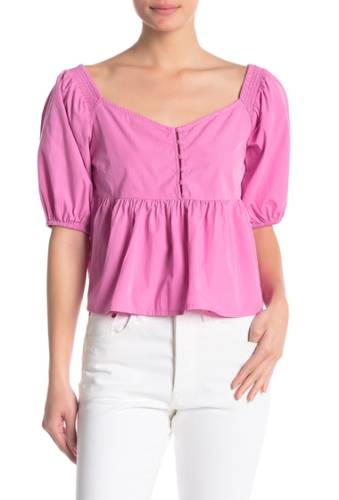 Imbracaminte femei Free People veronica sweetheart off-the-shoulder top pink