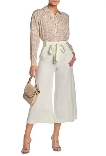 Imbracaminte femei french connection belted trousers smr white