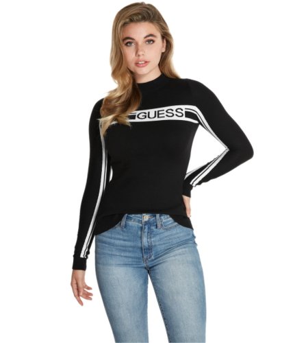Imbracaminte femei guess celestia logo sweater jet black