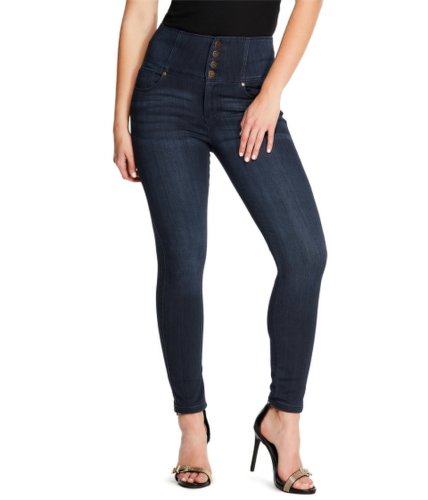 Imbracaminte femei guess dahn super-high rise corset skinny jeans dark wash