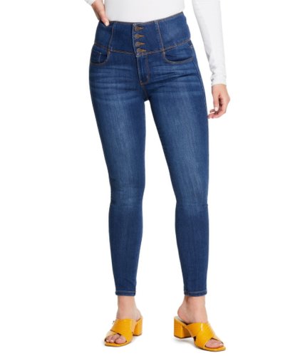 Imbracaminte femei guess dahn super-high rise corset skinny jeans medium wash