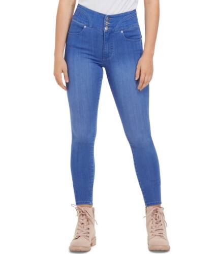 Imbracaminte femei guess dallie contour super-high rise skinny jeans blue wash