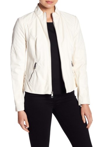 Imbracaminte femei guess faux leather jacket white