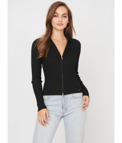 Imbracaminte femei guess kamden zip sweater black