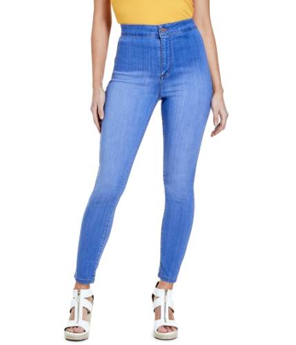Imbracaminte femei guess nova ultra high-rise curvy skinny jeans blue blasted 32