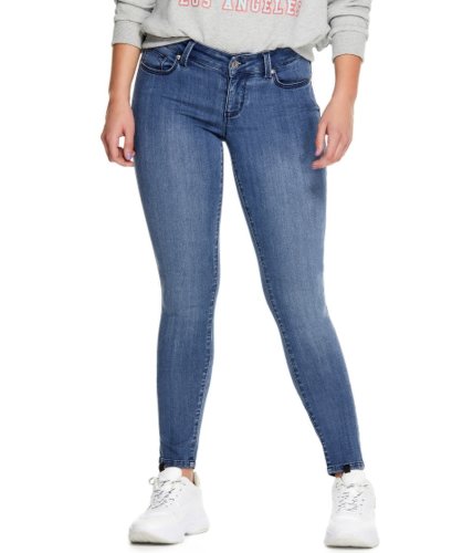 Imbracaminte femei guess sienna curvy mid-rise skinny jeans faded medium blue