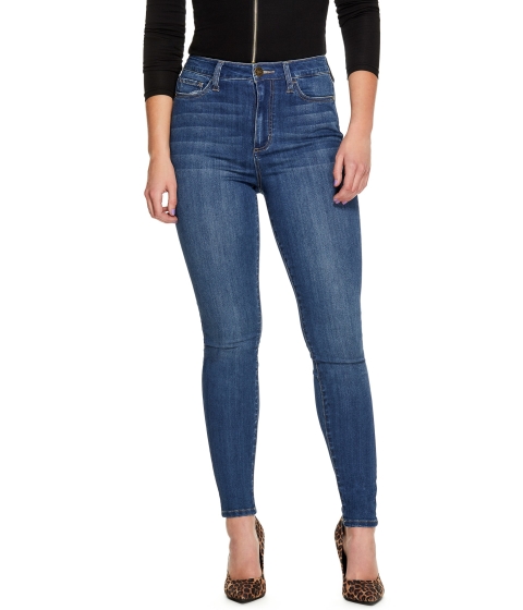 Imbracaminte femei guess simmone super-high rise skinny jeans medium wash 30 inseam online exclusive
