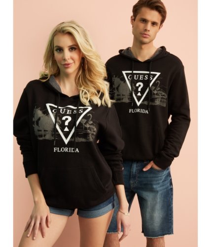 Imbracaminte femei guess unisex florida logo hoodie jet black