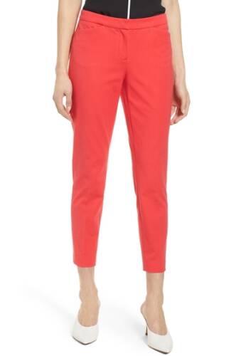 Imbracaminte femei halogen ankle pants red hibiscus