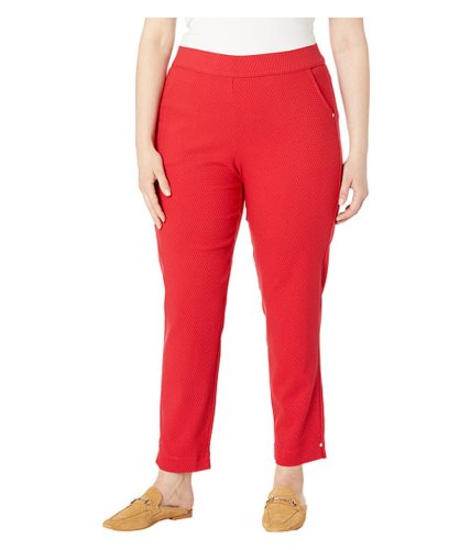 Imbracaminte femei hue plus size diamond texture loafer skimmer leggings red