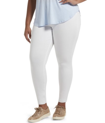 Imbracaminte femei hue plus size high-waist ultra soft denim leggings white