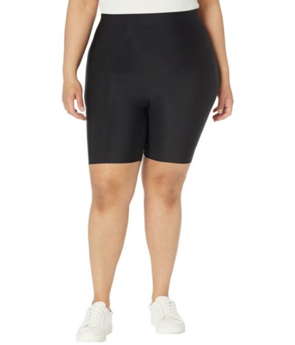 Imbracaminte femei hue plus size sleek effects high-rise bike shorts black